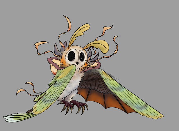 Creature design: "Golden Mothettle"