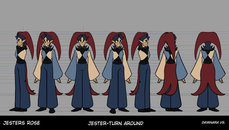 "Jesters Rose"- Jester Turn-around