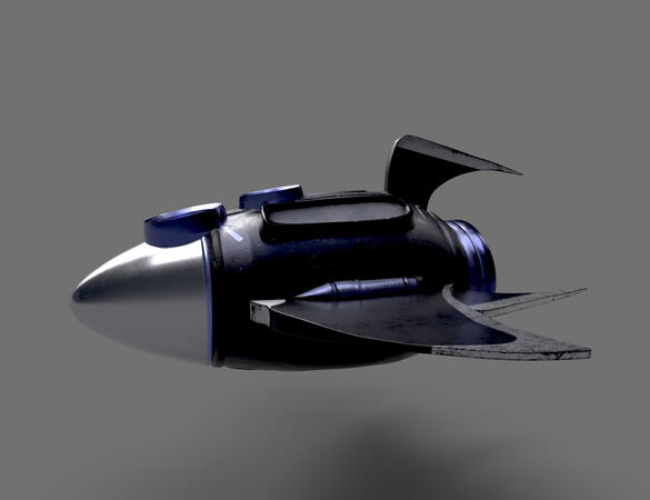 3D Rocket ship- Side View