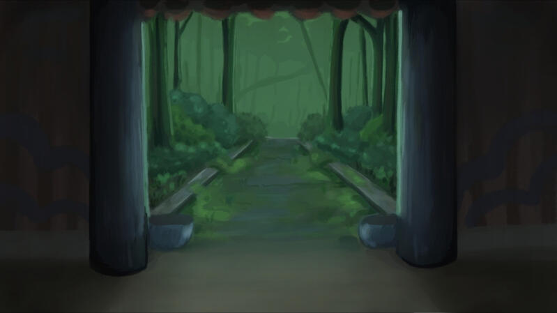 "A Little Rain"- BG 5 (shrine inside pov)