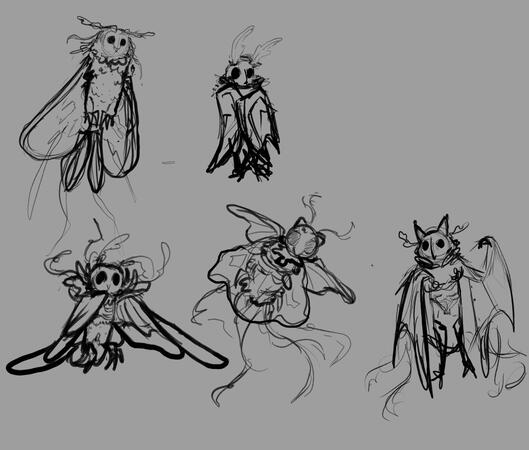 Creature: "Mothettle" concept sketches